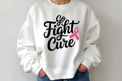 Go Fight Cure SVG | Breast Cancer Awareness SVG Product Image 2