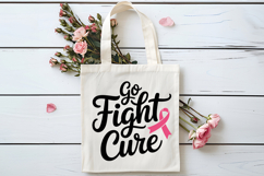 Go Fight Cure SVG | Breast Cancer Awareness SVG Product Image 4