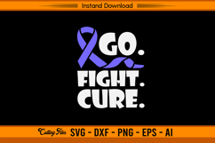 Go Fight Cure Stomach Cancer Awareness SVG Product Image 1