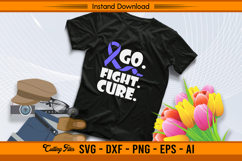 Go Fight Cure Stomach Cancer Awareness SVG Product Image 2