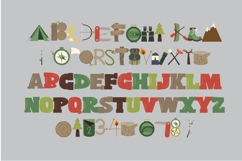 Go Hiking Muted Color Font Product Image 2