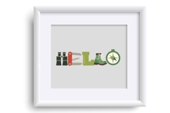 Go Hiking Muted Color Font Product Image 4