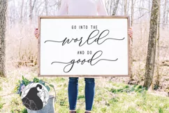 Go Into the World and Do Good SVG, Farmhouse SVG Product Image 1