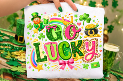 St Patrick's Day Go Lucky PNG, Irish PNG, Lucky Day PNG Product Image 2