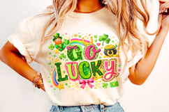 St Patrick's Day Go Lucky PNG, Irish PNG, Lucky Day PNG Product Image 4