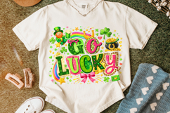 St Patrick's Day Go Lucky PNG, Irish PNG, Lucky Day PNG Product Image 6