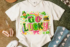 St Patrick's Day Go Lucky PNG, Irish PNG, Lucky Day PNG Product Image 6