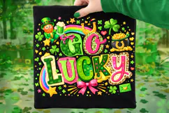 St Patrick's Day Go Lucky PNG, Irish PNG, Lucky Day PNG Product Image 7