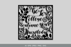 Go to College Continue Your Knowledge Papercut Product Image 1