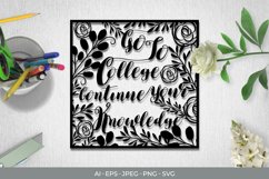 Go to College Continue Your Knowledge Papercut Product Image 2