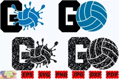 Go Volleyball SVG | Volleyball SVG | Sport SVG | Go SVG |PNG Product Image 1