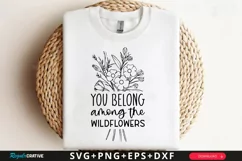 You Belong Among SVG, Wildflower Celestial SVG Design Product Image 1