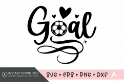 Goal SVG, Game Day SVG, Funny Soccer Mom SVG Product Image 1
