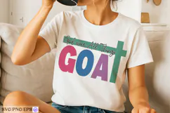 God Over All Things SVG GOAT Christian Faith Cut File Product Image 2