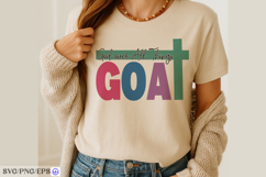 God Over All Things SVG GOAT Christian Faith Cut File Product Image 3