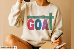 God Over All Things SVG GOAT Christian Faith Cut File Product Image 4