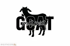 Goat Mama Goat Lover SVG PNG T-shirt Design Product Image 1