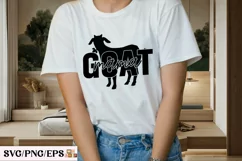 Goat Mama Goat Lover SVG PNG T-shirt Design Product Image 3