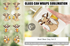 Glass Can Goat Beer Day Product Image 1