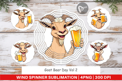 Wind Spinner Goat Beer Day Product Image 1