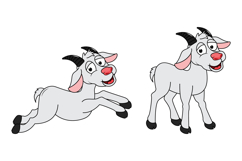 Cute Goat Animal Cartoon Product Image 2