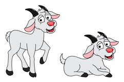 Cute Goat Animal Cartoon Product Image 3