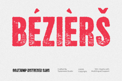 Goatjump - Bold Vintage Rough Distressed Stamp Font Product Image 6