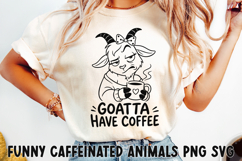 Funny Caffeinated Animals Clipart Bundle SVG PNG Product Image 10