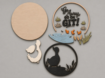Go Away Go On Git Goose Door Sign| Funny Goose Laser file Product Image 2