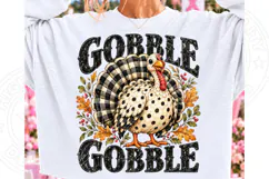 Gobble Gobble Thanksgiving Turkey PNG Product Image 1