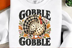 Gobble Gobble Thanksgiving Turkey PNG Product Image 2