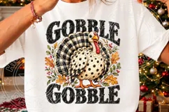 Gobble Gobble Thanksgiving Turkey PNG Product Image 3