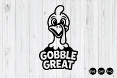 Gobble Great SVG, Festive Thanksgiving SVG Product Image 1