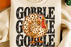 Gobble PNG, Funny Thanksgiving Turkey Sublimation Pn Product Image 2