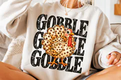Gobble PNG, Funny Thanksgiving Turkey Sublimation Pn Product Image 3
