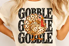 Gobble PNG, Funny Thanksgiving Turkey Sublimation Pn Product Image 4
