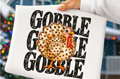 Gobble PNG, Funny Thanksgiving Turkey Sublimation Pn Product Image 5