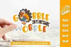 Gobble Till You Wobble SVG | Turkey Thanksgiving SVG Product Image 4