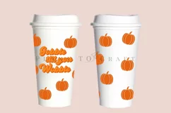 gobble till you wobble starbucks 16oz hot cup wrap svg presized template for tumbler grande suitable for cricut and silhouette