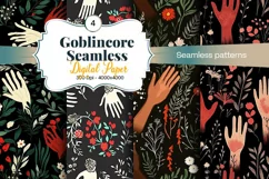 Goblincore Digital Paper - 4 Digital Seamless Paper Product Image 1