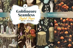 Goblincore Digital Paper - 4 Digital Seamless Paper Product Image 1