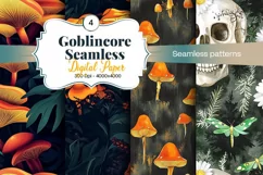 Goblincore Digital Paper - 4 Digital Seamless Paper Product Image 1
