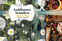 Goblincore Digital Paper - 4 Digital Seamless Paper Product Image 1
