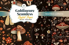 Goblincore Digital Paper - 4 Digital Seamless Paper Product Image 1