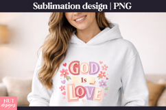 Christian quote God Is Love PNG inspirational faith Product Image 1