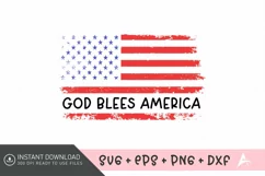 God Blees America SVG,Happy 4th of July SVG Product Image 1