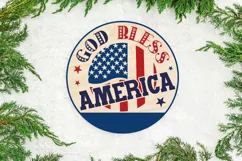 God bless America SVG Design,4th of July SVG,Patriotic SVG Product Image 3