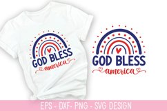 God bless America SVG - 4th of July SVG Design Product Image 1
