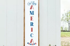 God bless America SVG , 4th Of July Porch Decor SVG Product Image 3