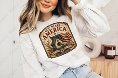 God Bless America Birdhouse Patriotic Sign PNG Product Image 4